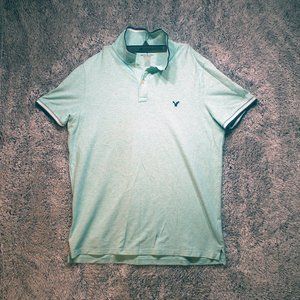 American Eagle Men Polo T-Shirt Size: XL